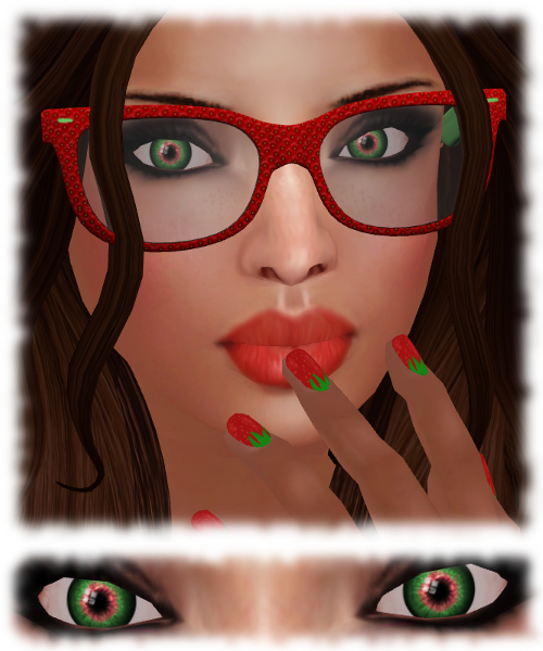 X-Sight_Strawberry Kube Hunt_Strawberry Eyes & Glasses